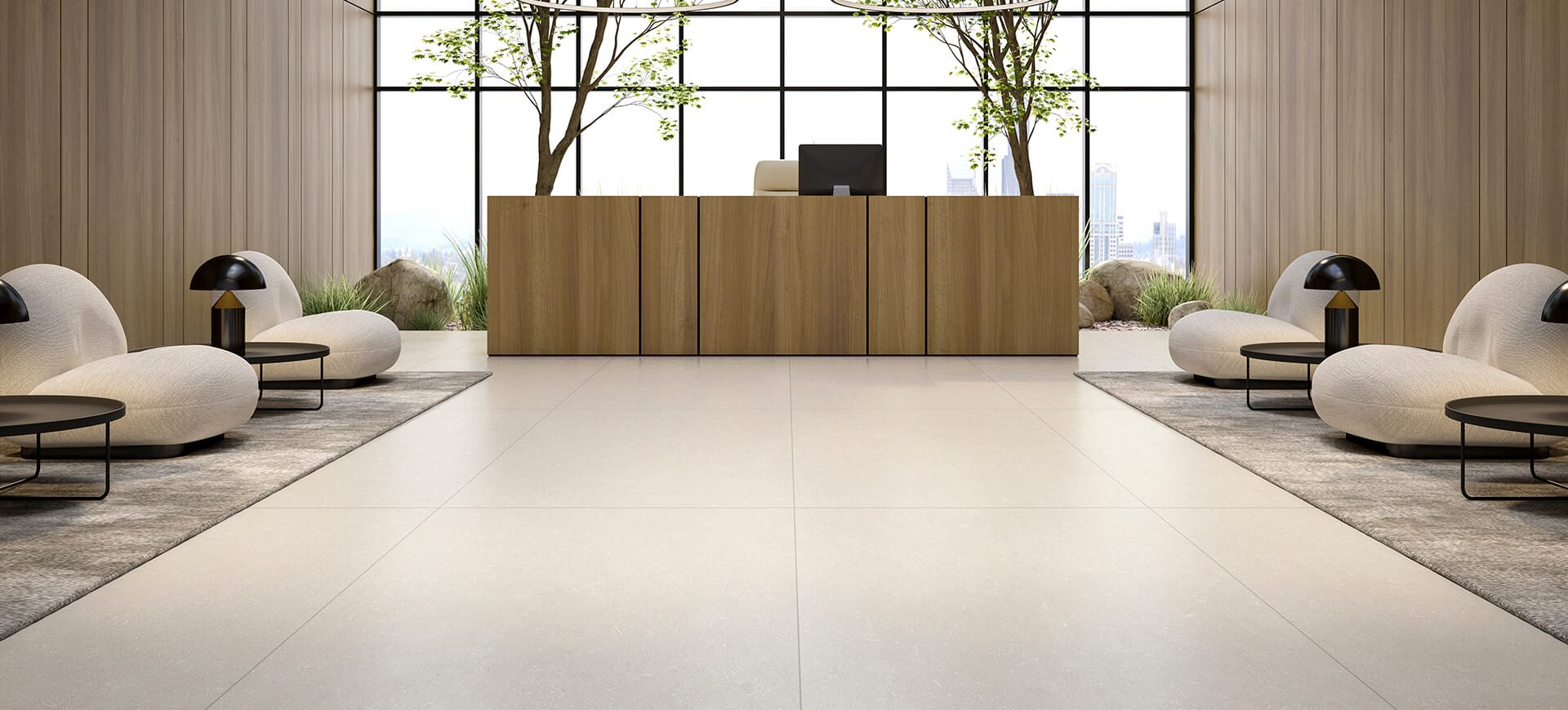 Ambiente Porcelanato Tattile Dolomite Chrome 90x90 Delta Nova