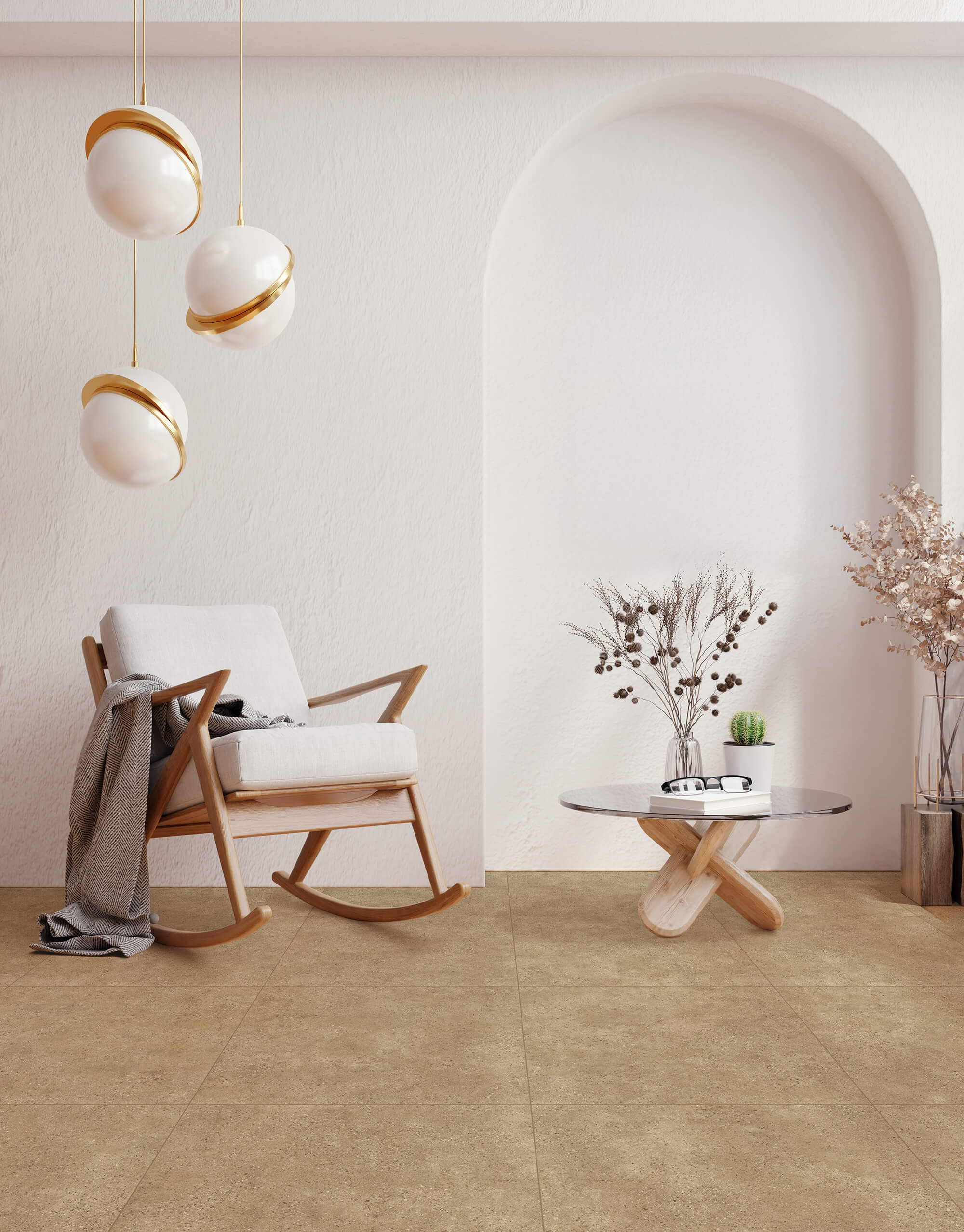 Ambiente Porcelanato Acetinado Colonial Greige 70x70 Delta