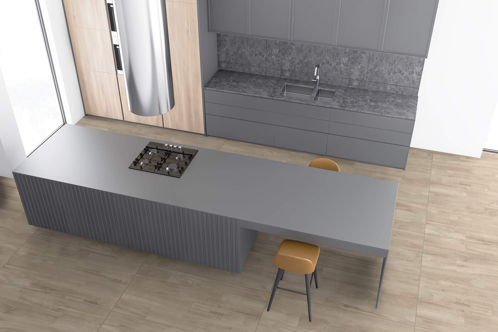 Porcelanato Acetinado Peroba Marfim 60x120 Delta - Imagem 2