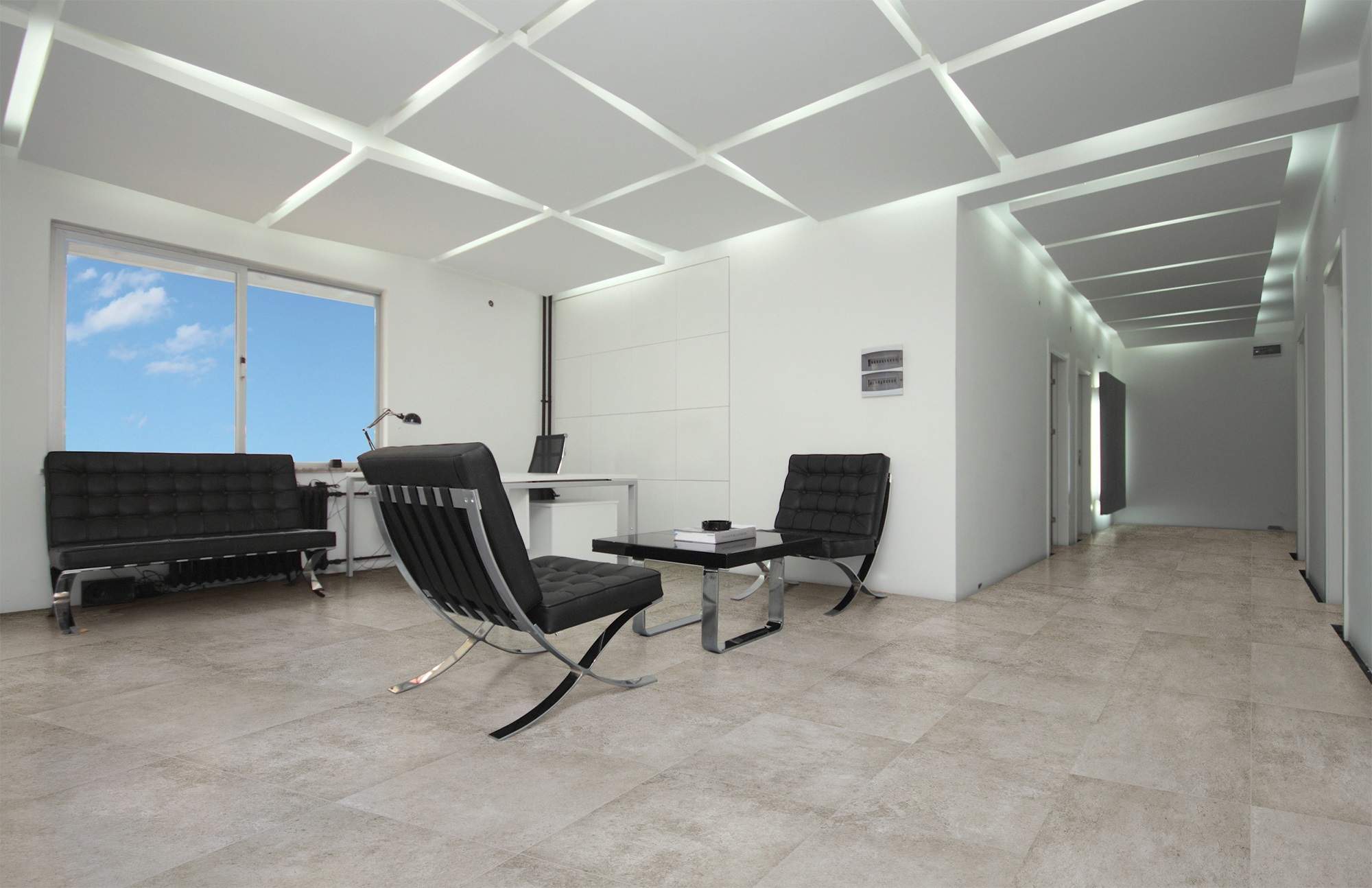Porcelanato Acetinado Milano Grigio 72x72 Delta - Imagem 2