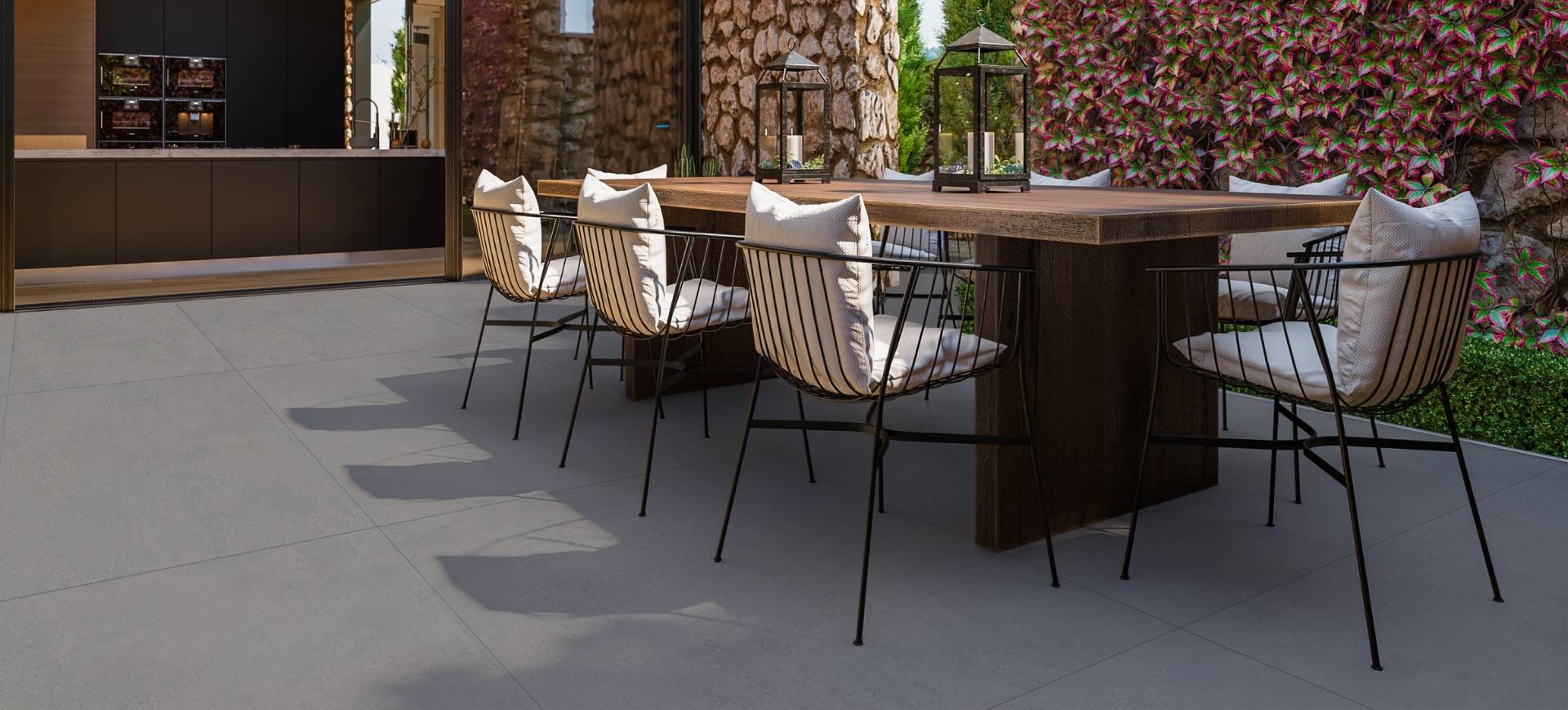 Porcelanato Aderente Monier Grigio 90x90 Delta Nova - Imagem 2