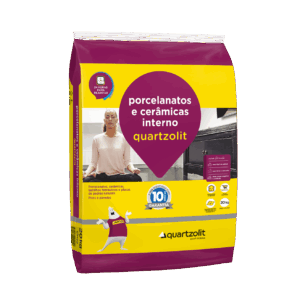 Argamassa Porcelanato e Cerâmica Interno Cinza Quartzolit
